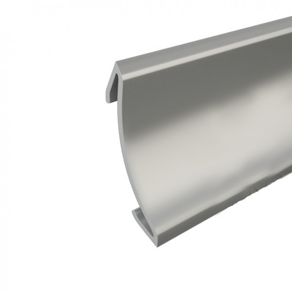 Заказать Алюминиевая накладка в зоне плиты плинтуса для столешницы Thermoplast AP120 Серебро матовое 0,8 м 