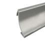 Алюминиевая накладка в зоне плиты плинтуса для столешницы Thermoplast AP120 Серебро матовое 0,8 м