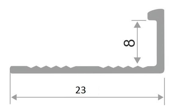 Заказать Алюминиевый L-образный профиль ПО-Г8 Черный матовый 2,7 м Заказать Алюминиевый L-образный профиль ПО-Г8 Черный матовый 2,7 м