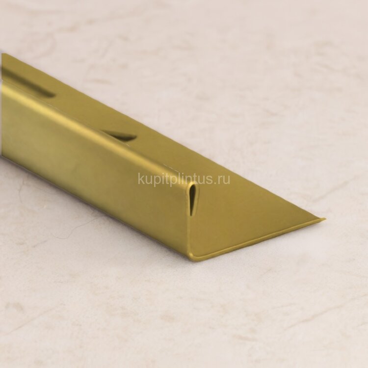 Заказать L-профиль стальной 12 мм SL005-12H ZG золото глянец 2,7м 