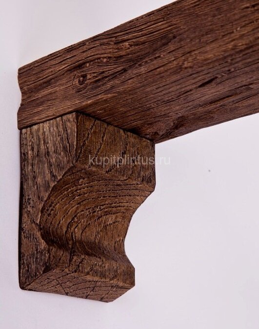 Заказать Консоль для декоративной балки 230х95х190 мм Уникс Славянский стиль КСС3 Светлый дуб Заказать Консоль для декоративной балки 230х95х190 мм Уникс Славянский стиль КСС3 Светлый дуб