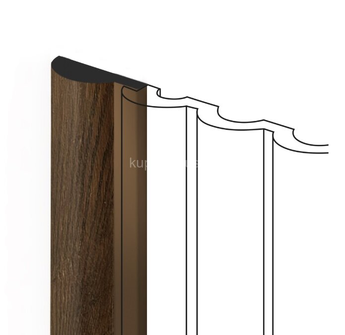 Заказать Финишный молдинг 12х36 мм HiWood LF140A BR489G под дерево 2,7 м Заказать Финишный молдинг 12х36 мм HiWood LF140A BR489G под дерево 2,7 м