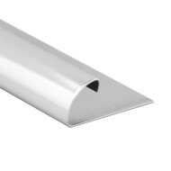 Профиль С-образный (раскладка) из нержавеющей стали 12 мм SR003-12H SGB серебро глянец браш 2,7 м Профиль С-образный (раскладка) из нержавеющей стали 12 мм SR003-12H SGB серебро глянец браш 2,7 м