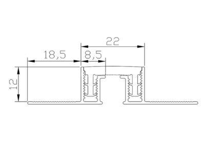 Заказать Профиль закладной компенсационный с противоскользящей резиновой вставкой Евроступень К серый 2,5 м Заказать Профиль закладной компенсационный с противоскользящей резиновой вставкой Евроступень К серый 2,5 м