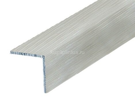Заказать Уголок 20х20 мм алюминиевый Л Белая сосна (ламинированный) 2,7 м 