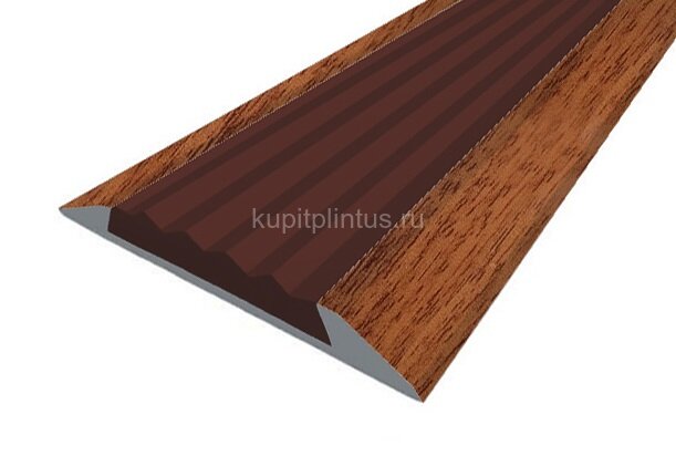 Заказать Порог противоскользящий с коричневой вставкой Д15 КД Дуб темный (декорированный) 2,7 м Заказать Порог противоскользящий с коричневой вставкой Д15 КД Дуб темный (декорированный) 2,7 м
