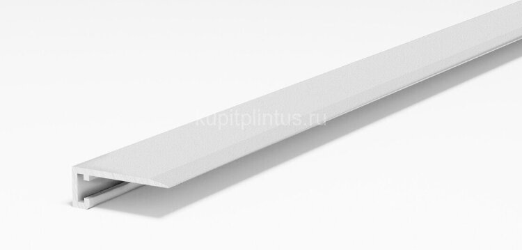 Заказать Алюминиевый микроплинтус 6.5х16.2 мм ПО-189-35 белый муар 2.7 м 