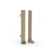 Комплект заглушек (левая+правая) для напольного плинтуса 100 мм Мега-Трейд ЛП-100з 0035 шампань