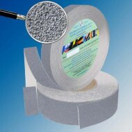 Лента абразивная цветная противоскользящая самоклеящаяся Antislip Systems 25 мм крупная зернистость Серая ролик 18,3 м Лента абразивная цветная противоскользящая самоклеящаяся Antislip Systems 25 мм крупная зернистость Серая ролик 18,3 м