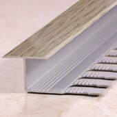 Алюминиевый профиль Т-образный 16 мм Т-16 Л Беленый дуб 2,7 м Алюминиевый профиль Т-образный 16 мм Т-16 Л Беленый дуб 2,7 м