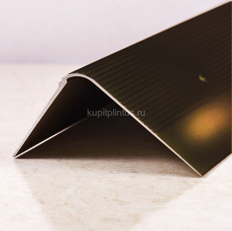 Заказать Порог угловой алюминиевый ПО-60х40 бронза глянец 2,7 м Заказать Порог угловой алюминиевый ПО-60х40 бронза глянец 2,7 м