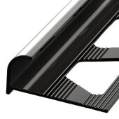 Профиль алюминиевый С-образный ПО-13 черный глянец 2,7 м Профиль алюминиевый С-образный ПО-13 черный глянец 2,7 м