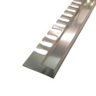 Профиль П-образный гибкий из алюминия ПО-П7 серебро глянцевое 2,7 м