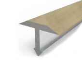 Профиль Т-образный гибкий 20 мм MP12 из ламинированного алюминия 38 Клен 2,7 м Профиль Т-образный гибкий 20 мм MP12 из ламинированного алюминия 38 Клен 2,7 м