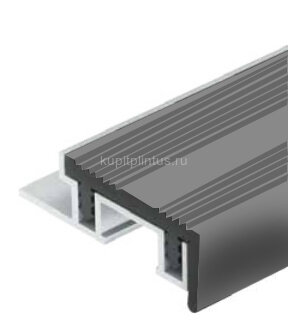Заказать Порог под кафельную плитку из алюминия с вставкой ПВХ 28 мм Серый 2,5 м Заказать Порог под кафельную плитку из алюминия с вставкой ПВХ 28 мм Серый 2,5 м