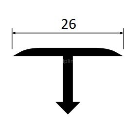 Заказать Профиль Т-образный 26 мм алюминий (плоский) PV39-04 золото матовое 2,7 м Заказать Профиль Т-образный 26 мм алюминий (плоский) PV39-04 золото матовое 2,7 м
