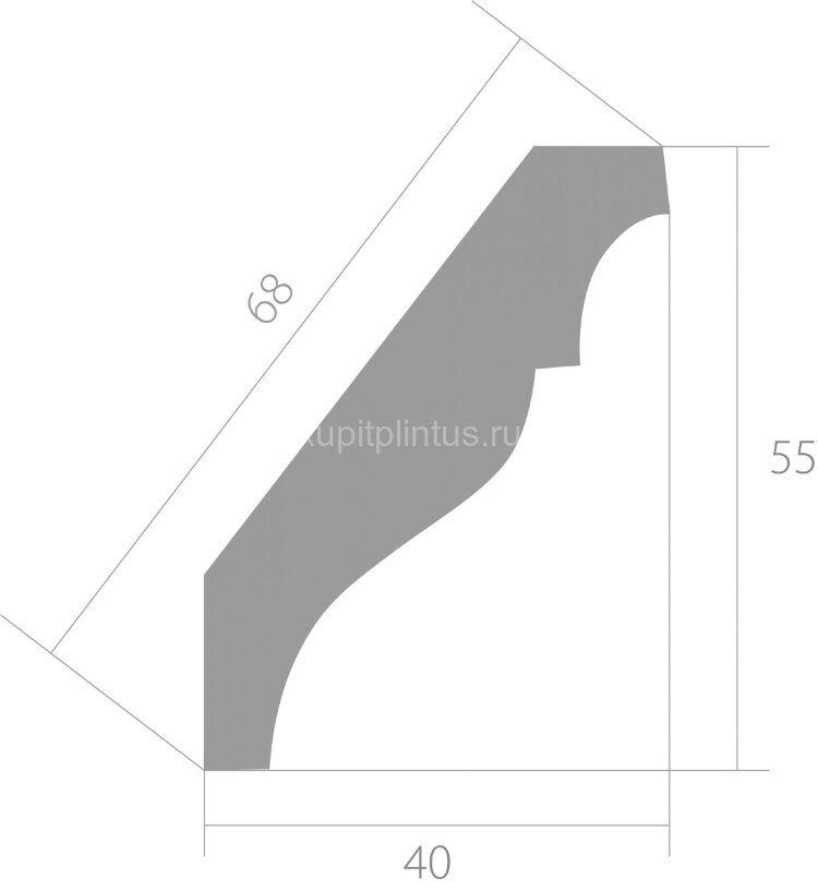 Заказать Карниз ЛДФ 40х55 мм Ultrawood CR 4258 2,44 м Заказать Карниз ЛДФ 40х55 мм Ultrawood CR 4258 2,44 м