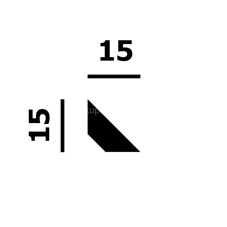 Заказать Молдинг Перфект Плюс P198 белый ударопрочный полимер 15х15х2000 мм Заказать Молдинг Перфект Плюс P198 белый ударопрочный полимер 15х15х2000 мм