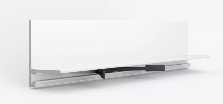 Заказать Алюминиевый микроплинтус 25.8х16.2 мм ПО-190-35 белый муар 2.7 м 