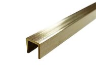 Латунный П-профиль 8х8х8 мм шлифованный PU8 3м