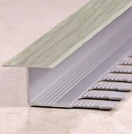 Алюминиевый профиль Т-образный 16 мм Т-16 КД Ясень беленый 2,7 м