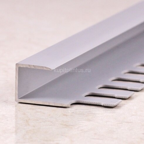 Заказать Профиль П-образный гибкий из алюминия ПО-П12 серебро матовое 2,7 м 