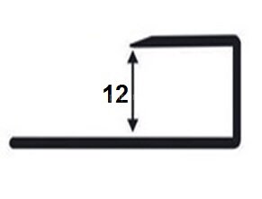 Заказать Профиль П-образный гибкий из алюминия ПО-П12 серебро матовое 2,7 м Заказать Профиль П-образный гибкий из алюминия ПО-П12 серебро матовое 2,7 м