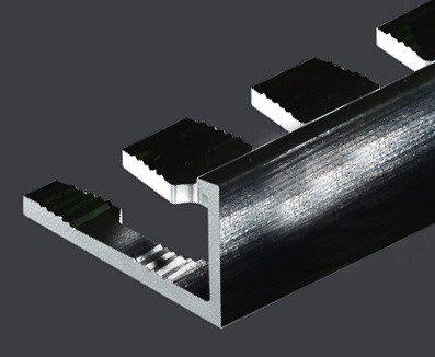 Заказать Гибкий L-профиль алюминиевый 12 мм PV06-19 черный блестящий 2,7 м 