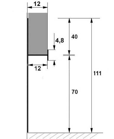 Заказать Алюминиевый плинтус к гипсокартону 70 мм ПТ-1/70 серебро 3 м Заказать Алюминиевый плинтус к гипсокартону 70 мм ПТ-1/70 серебро 3 м