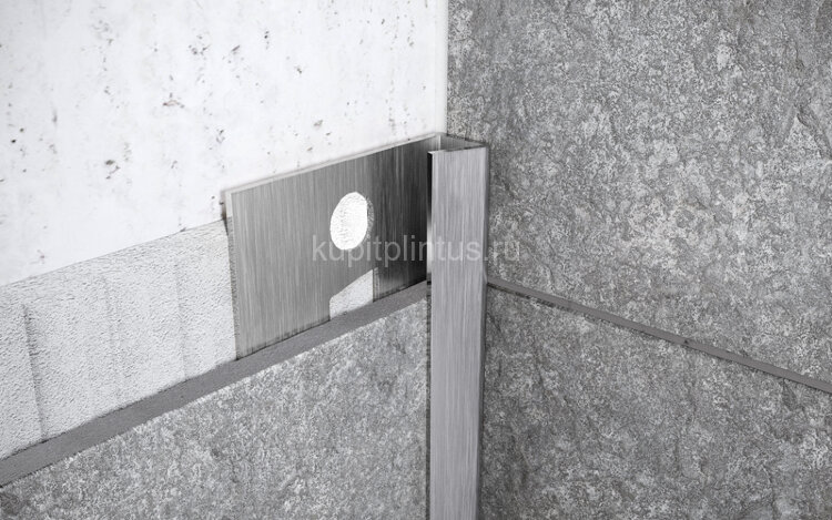 Заказать Внутренний угловой профиль стальной 8 мм Fi 8 S сатинированная сталь 2,7 м Заказать Внутренний угловой профиль стальной 8 мм Fi 8 S сатинированная сталь 2,7 м