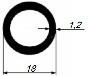 Заказать Труба алюминиевая круглая 18х1,5 мм 3 м Заказать Труба алюминиевая круглая 18х1,5 мм 3 м