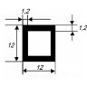 Заказать Бокс квадратный 12х12х1,2 мм из алюминия 3 м Заказать Бокс квадратный 12х12х1,2 мм из алюминия 3 м