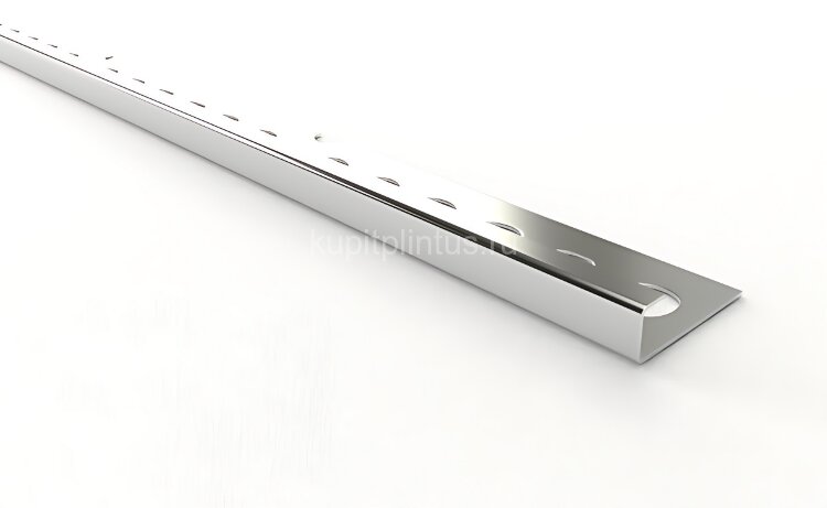 Заказать Окантовочный П-профиль нержавеющая сталь 12 мм SB203-12H Серебро глянец 2,7 м 