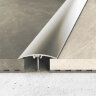 Одноуровневый порог алюминий скрытое крепление 32 мм Effector A66-01 Серебро 2,7 м