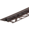 Заказать Дилатационный профиль ПВХ Cezar для плитки 12 мм темно-коричневый 2,5 м 