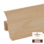 Плинтус напольный пластиковый IDEAL Комфорт 261 Клен 2,5 м