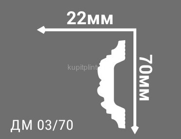 Заказать Молдинг 70х22 мм Де-Багет Декор ДМ 03/70 белый 2 м Заказать Молдинг 70х22 мм Де-Багет Декор ДМ 03/70 белый 2 м