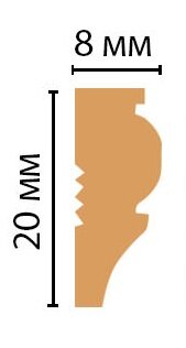 Заказать Цветной молдинг Decomaster 103-14 с орнаментом 20х8х2400 мм Заказать Цветной молдинг Decomaster 103-14 с орнаментом 20х8х2400 мм