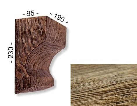 Заказать Консоль для декоративной балки 230х95х190 мм Уникс Славянский стиль КСС3 Олива Заказать Консоль для декоративной балки 230х95х190 мм Уникс Славянский стиль КСС3 Олива