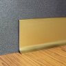 Напольный плинтус алюминиевый 80 мм Евротрим L-80 2156 золото 2,95 м