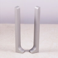 Заглушка металлическая (пара) для плинтуса ПЛ-150 Серебро матовое Заглушка металлическая (пара) для плинтуса ПЛ-150 Серебро матовое