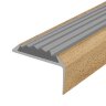 Заказать Порог угловой с серой резиновой вставкой Д01 КД Бук светлый 2,7 м Заказать Порог угловой с серой резиновой вставкой Д01 КД Бук светлый 2,7 м
