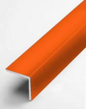 Алюминиевый уголок защитный 30х30 мм прямой PV75-28 оранжевый Ral 2004 2,7 м