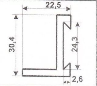 Заказать Крепежный уголок для раздвижных дверей 23х30 мм длина 5-6 см Заказать Крепежный уголок для раздвижных дверей 23х30 мм длина 5-6 см