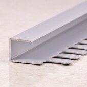 Профиль П-образный гибкий из алюминия ПО-П10 серебро матовое 2,7 м