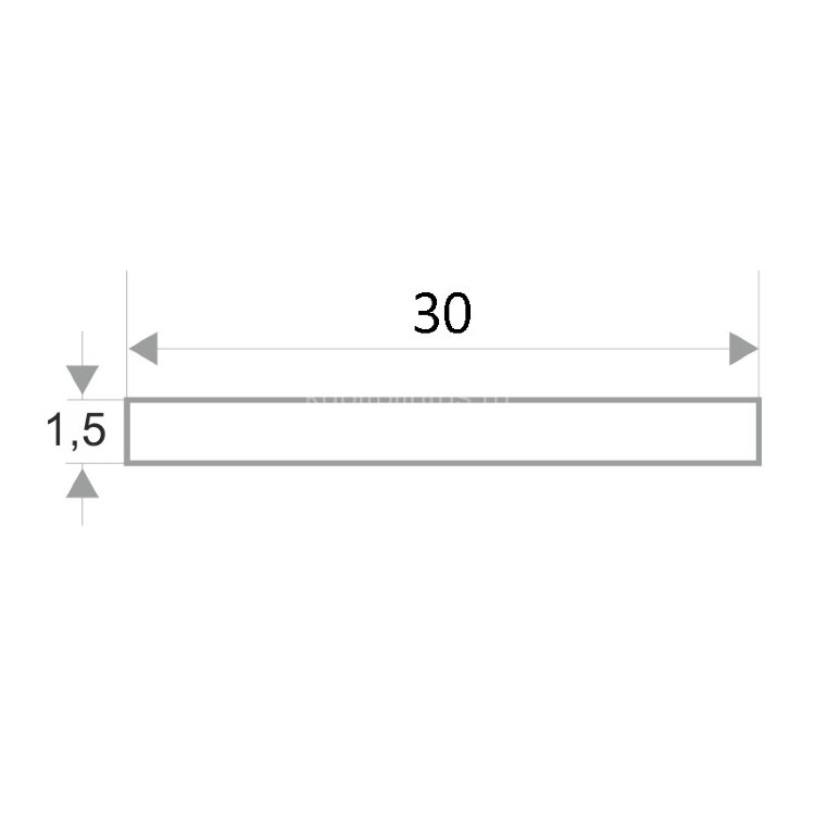 Заказать Полоса алюминиевая 30 мм ПА-30-06 бронза матовая 2,7 м 