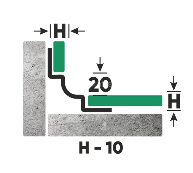 Заказать Стальной профиль угловой внутренний для плитки 10 мм FWM 10 P полированная сталь 2,7 м Заказать Стальной профиль угловой внутренний для плитки 10 мм FWM 10 P полированная сталь 2,7 м