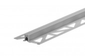 Дилатационный профиль ПВХ Cezar для плитки 12 мм светло-серый 2,5 м
