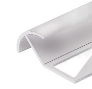 Профиль под плитку для наружных углов округлый 12 мм алюминий PV71-03 Серебро блестящее 2,7 м