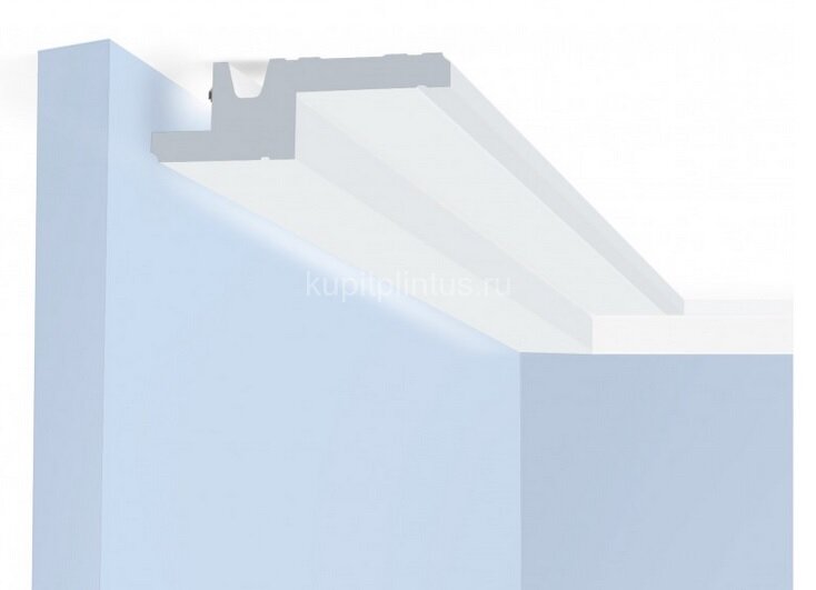 Заказать Потолочный плинтус 100х30 мм Hiwood A100V1 белый 2м Заказать Потолочный плинтус 100х30 мм Hiwood A100V1 белый 2м